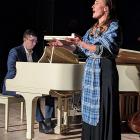 Claire McCahan, mezzo-soprano, performs 'she conjures' with pianist, Brendon Shapiro